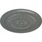 Ekena Millwork Temple Ceiling Medallion (Fits Canopies up to 9 1/4"), Hand-Painted Silver, 24"OD x 1 5/8"P CM24TESLS - alternate 4